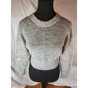 Fray ID Gray Size‎ 0 Cropped Mohair  Sweater